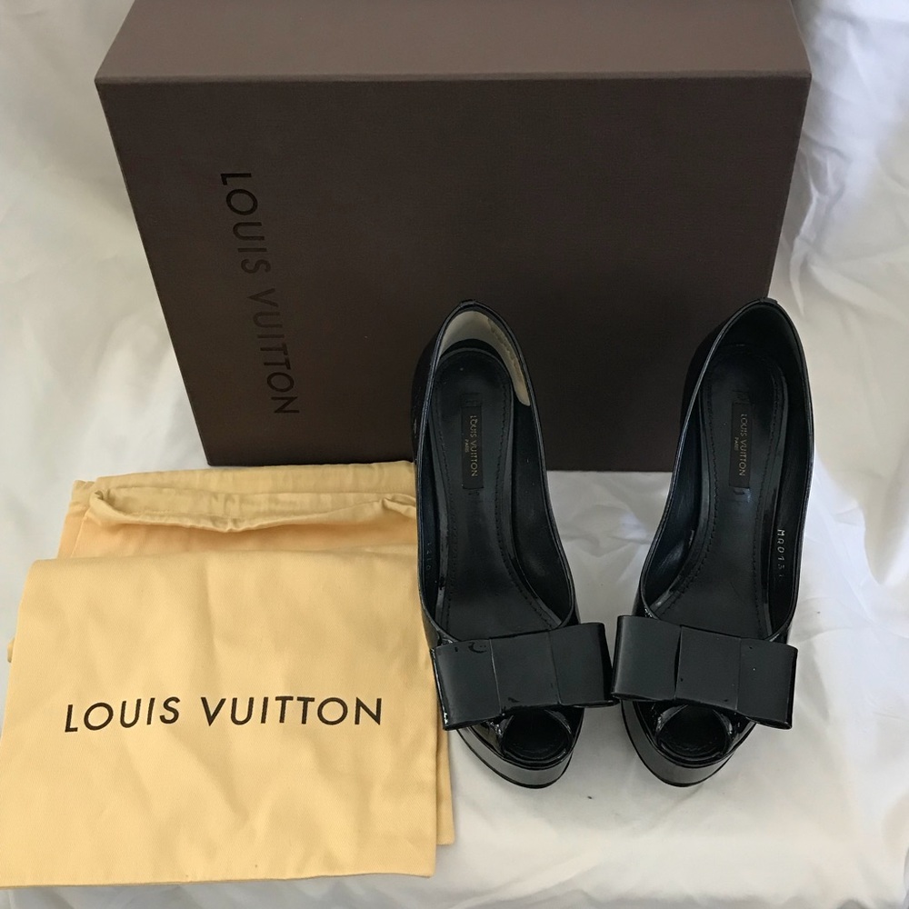 Louis Vuitton Vetnis Logo Bow Size6(36)